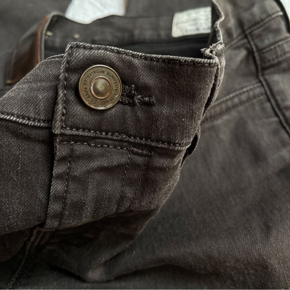 All Saints Women's Jean Pocket Stitching Skinny Washed Black/Brown Sz 27/34 - Picture 3 of 14